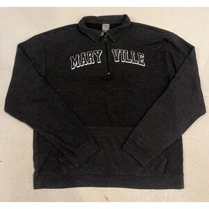 Vintage U-Trau Maryville University Quarter Zip Sweatshirt Pullover Mens XL 80s
